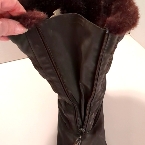 London Fog Weather Proof Brown Winter Boots 11W - Picture 7 of 9